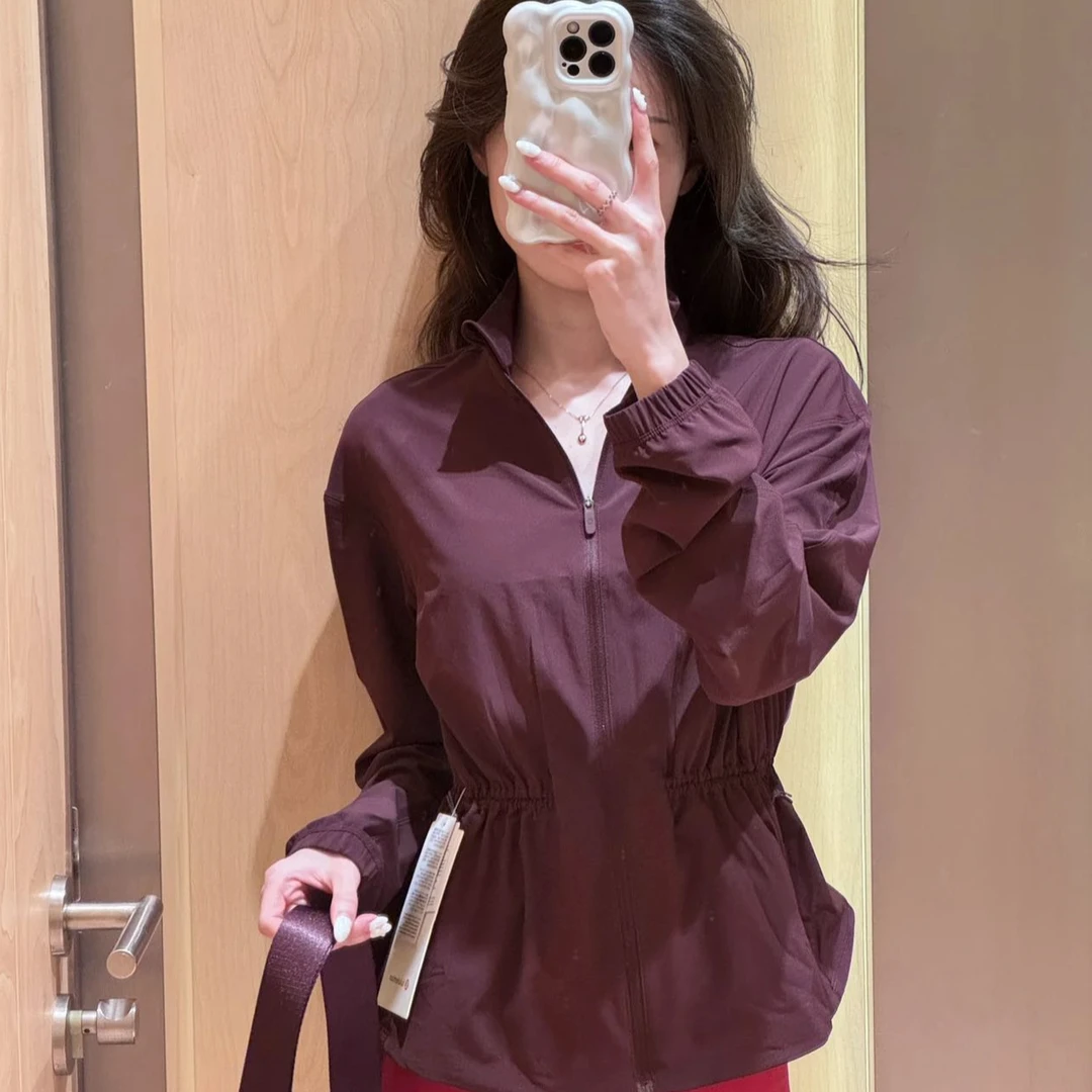 『朱小姐』女士跑步腰部抽绳外套 F849