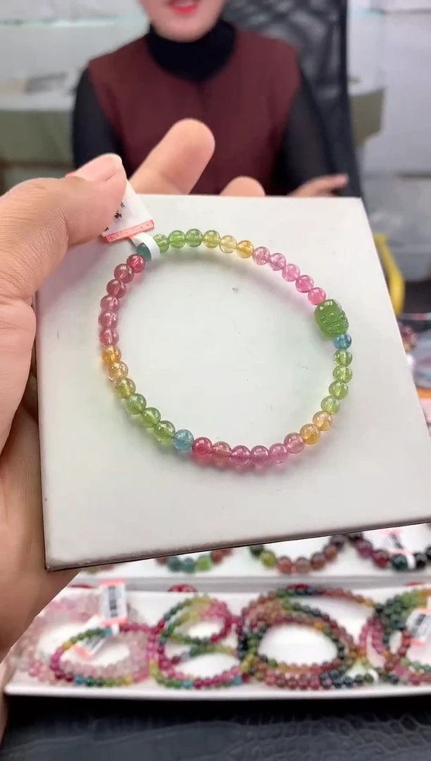 未镶嵌手串碧玺多样性发一条
