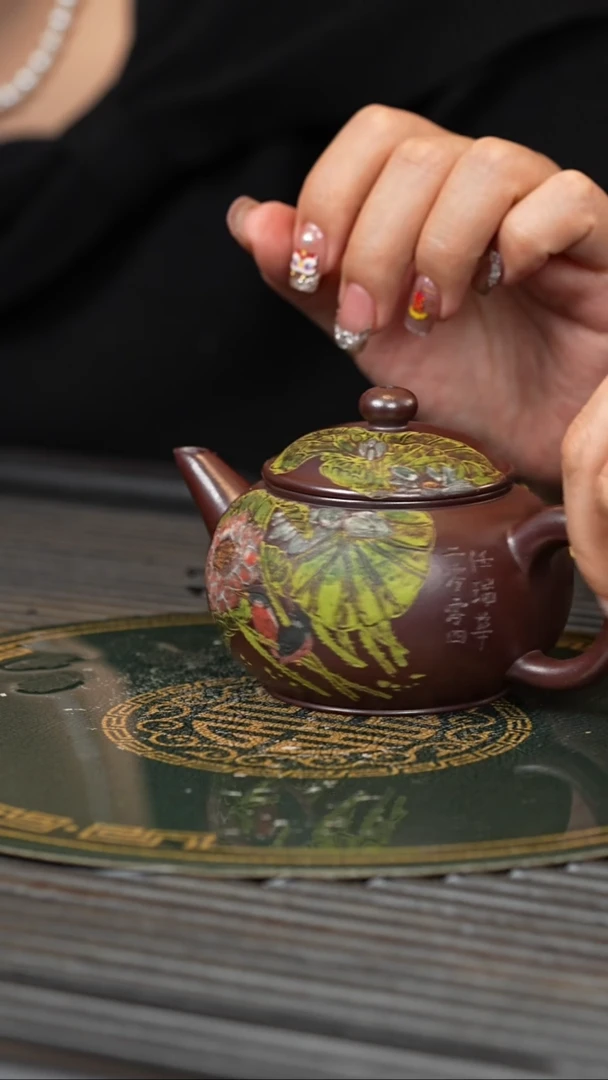 【闪购商品】紫砂茶壶YJB 金龙血 水平