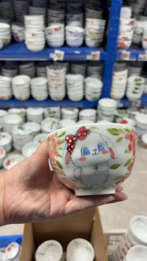 景德镇手绘釉中彩（食品级）墩墩碗