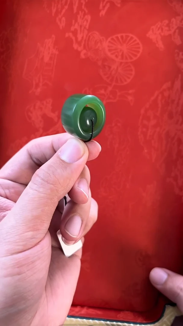 未镶嵌和田玉挂件俄碧小号扳指含扳指芯