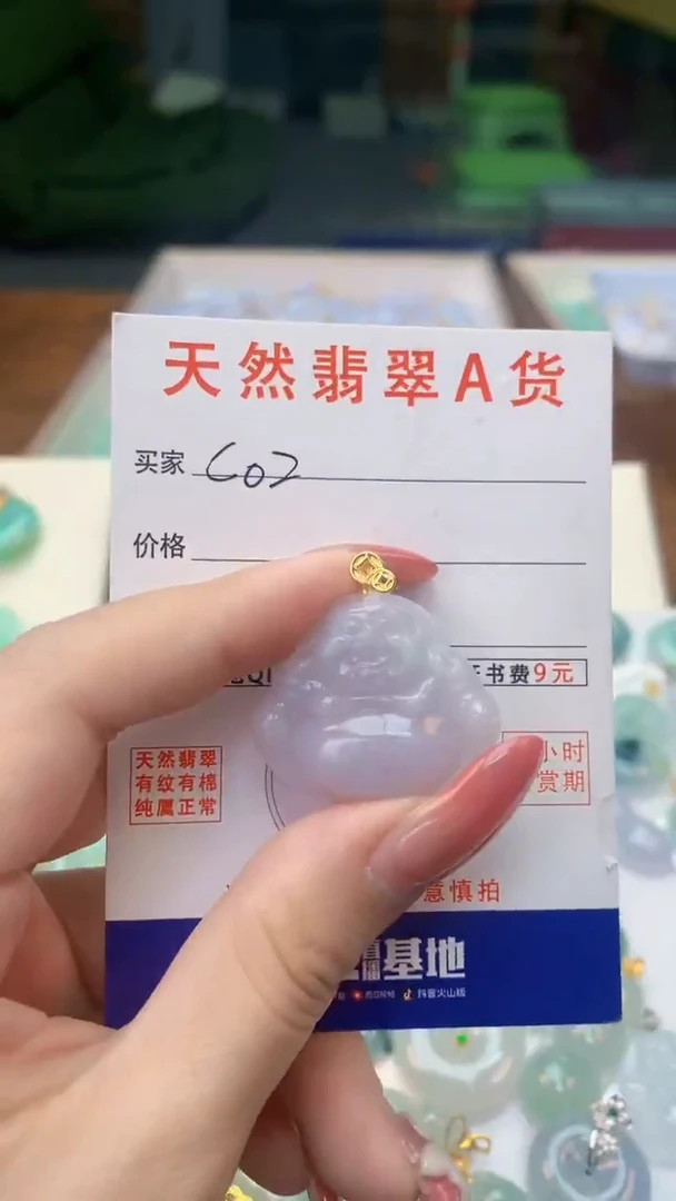 颈饰未镶嵌翡翠天然A货翡翠挂件