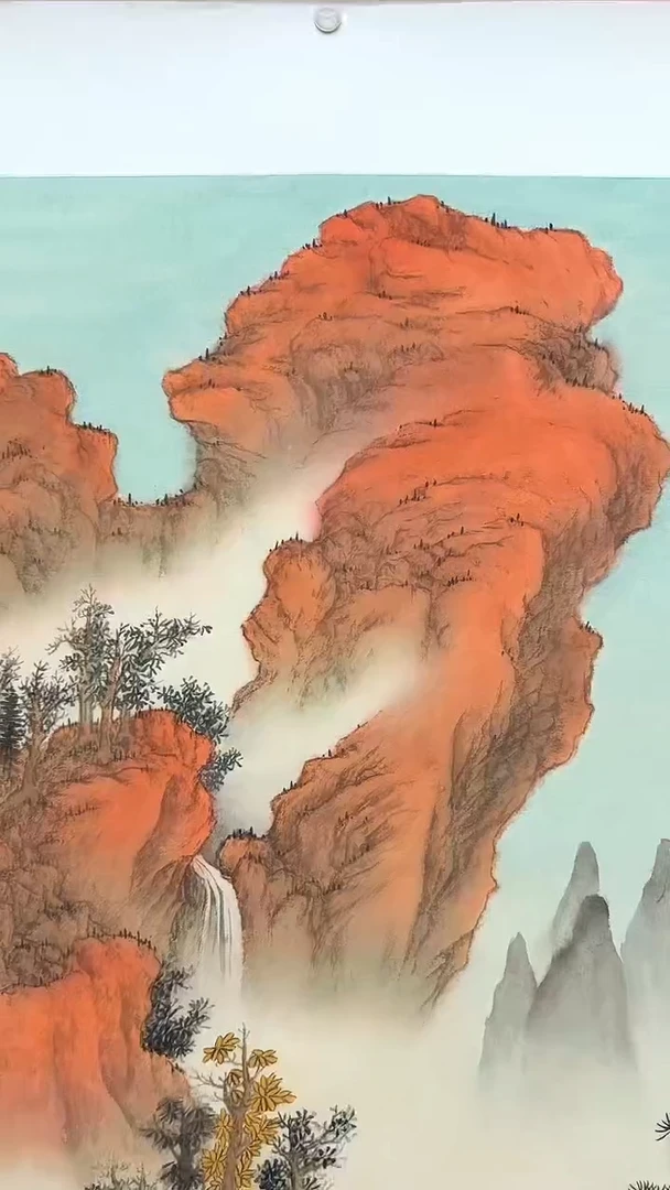 国画42山水-余新志-8平尺