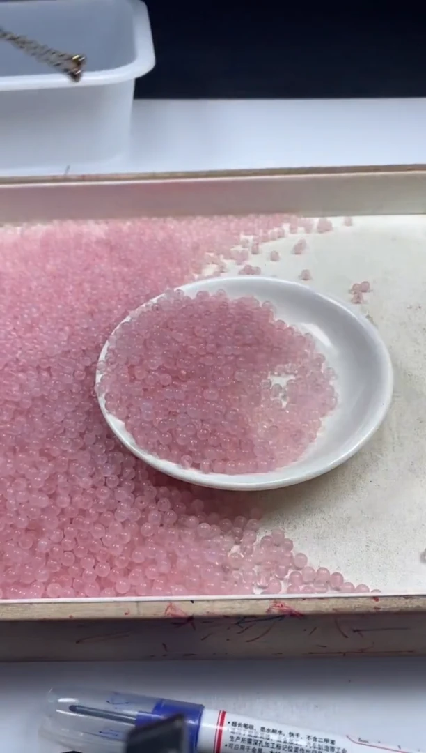 【闪购商品】水晶颈饰未镶嵌w593粉水晶4mm*100颗