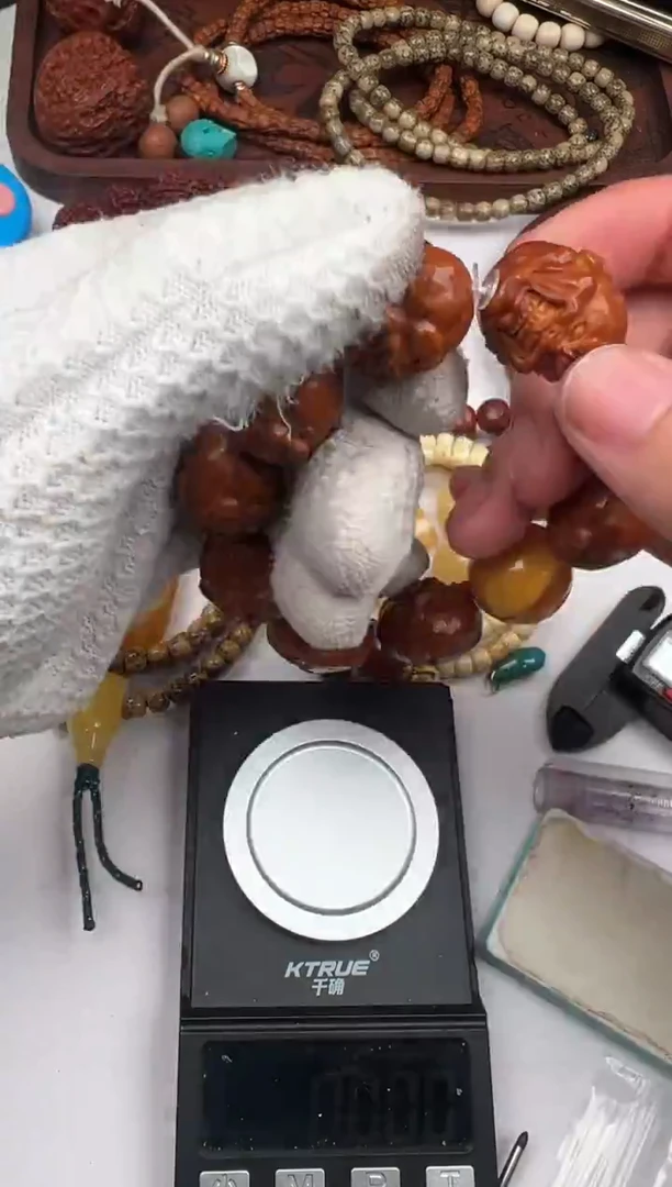 手串橄榄核文胜手雕