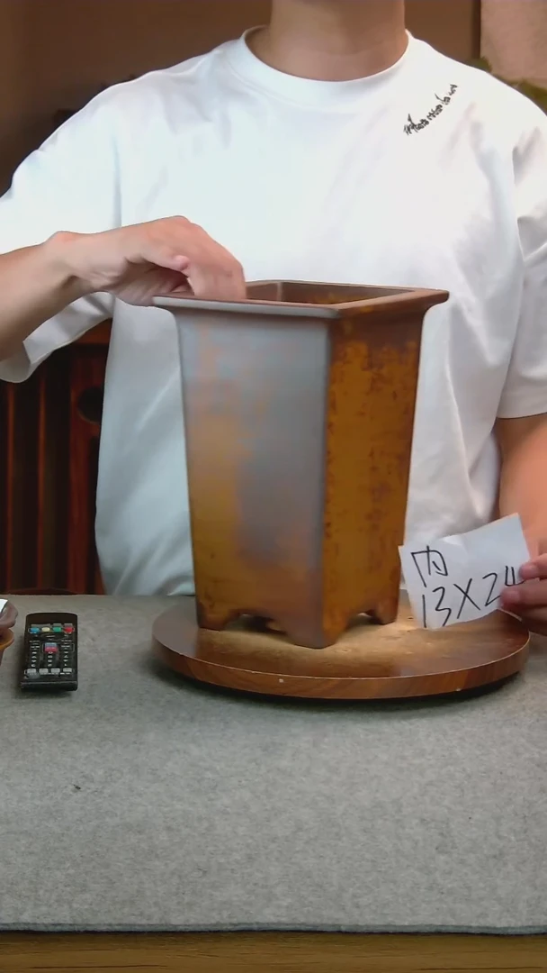 Q99艾砂宜兴紫砂花盆