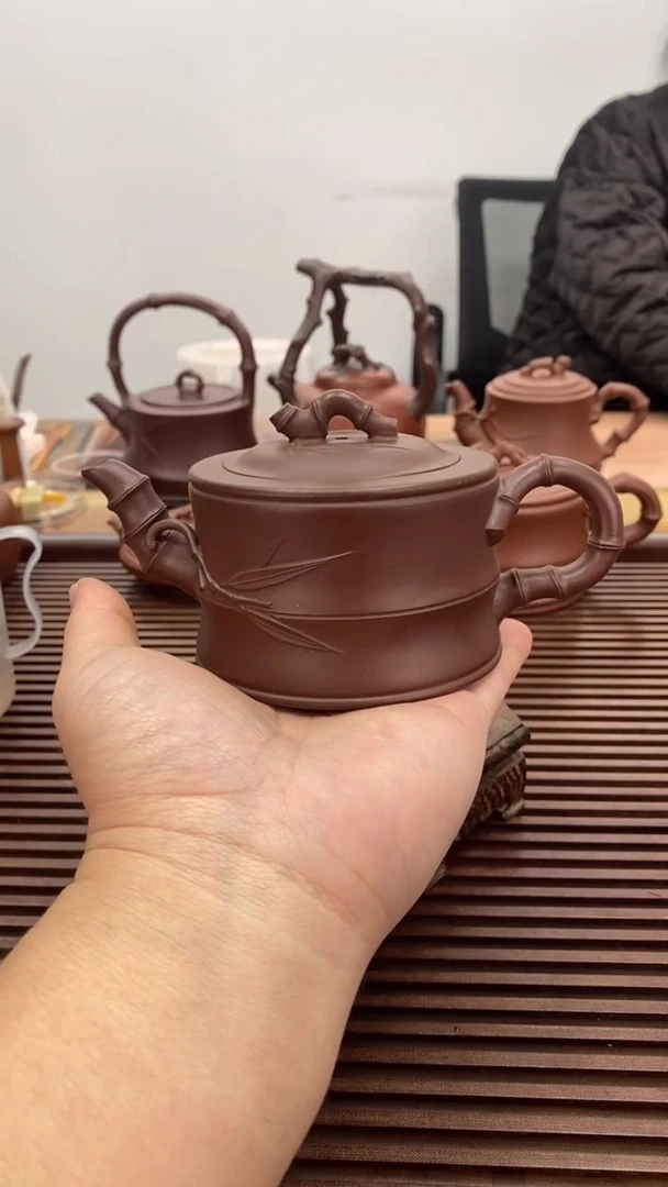 茶壶紫砂福利200毫升竹段1号