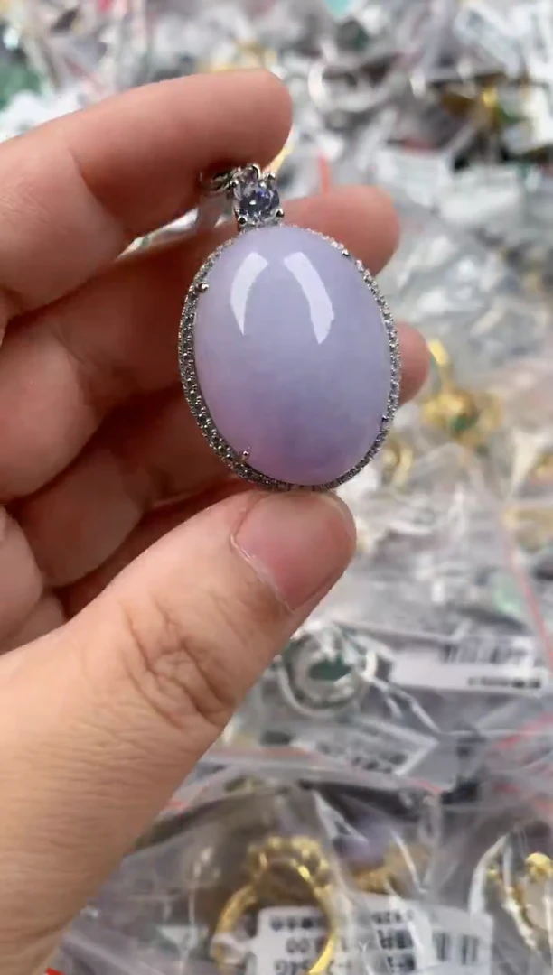 银S925镶嵌戒指翡翠444   6