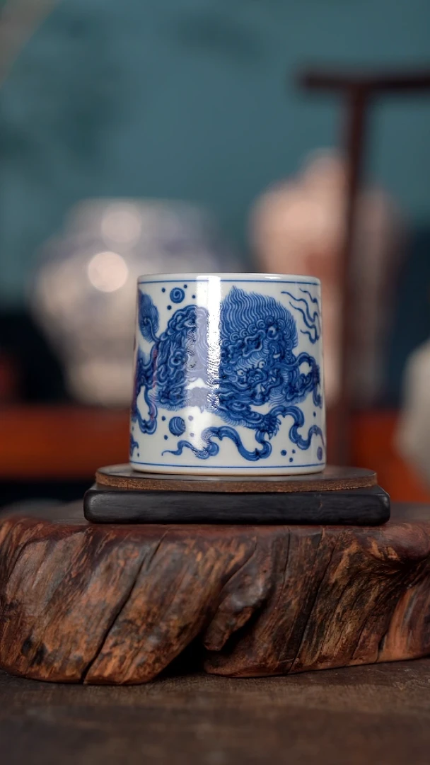 青成弘器 窑主亲工狮子可乐杯