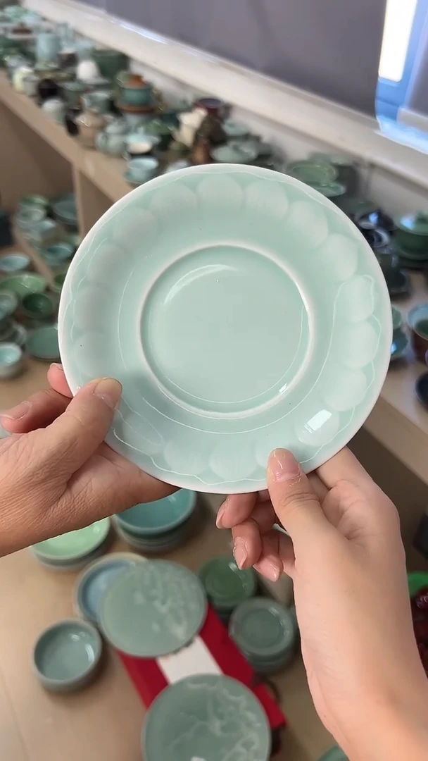 龙泉云间青瓷小米茶器