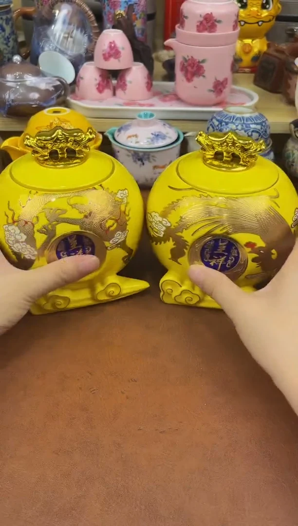 陶瓷茶具摆件旅行套组