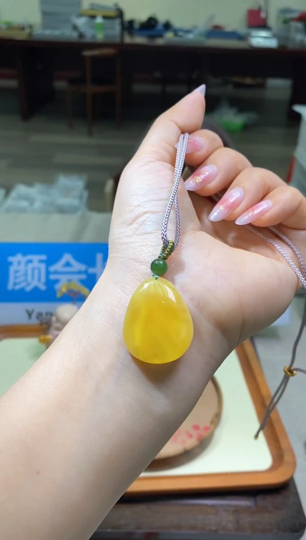 【闪购商品】琥珀颈饰未镶嵌多样性发一件072