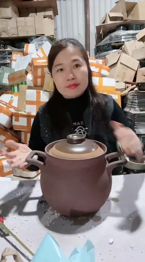 【闪购商品】瑕疵5.0紫砂大肚锅，，