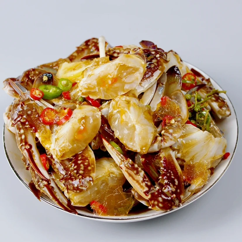 生腌麻辣蟹 打开即食新鲜腌制肉质饱满 750g/桶