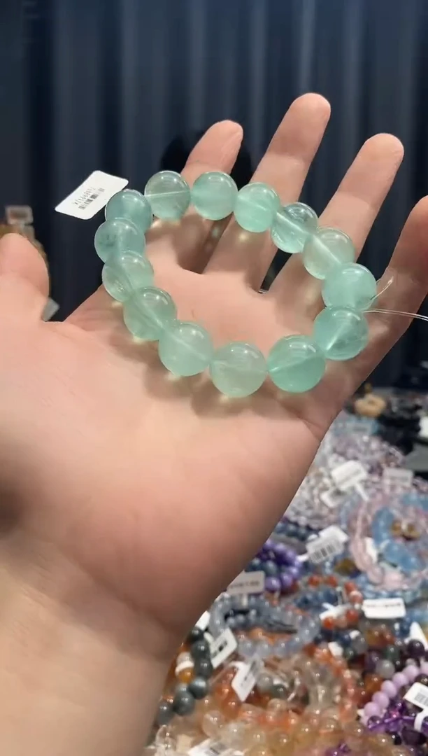 未镶嵌针钠钙石（海纹石）手链明*夏率萤