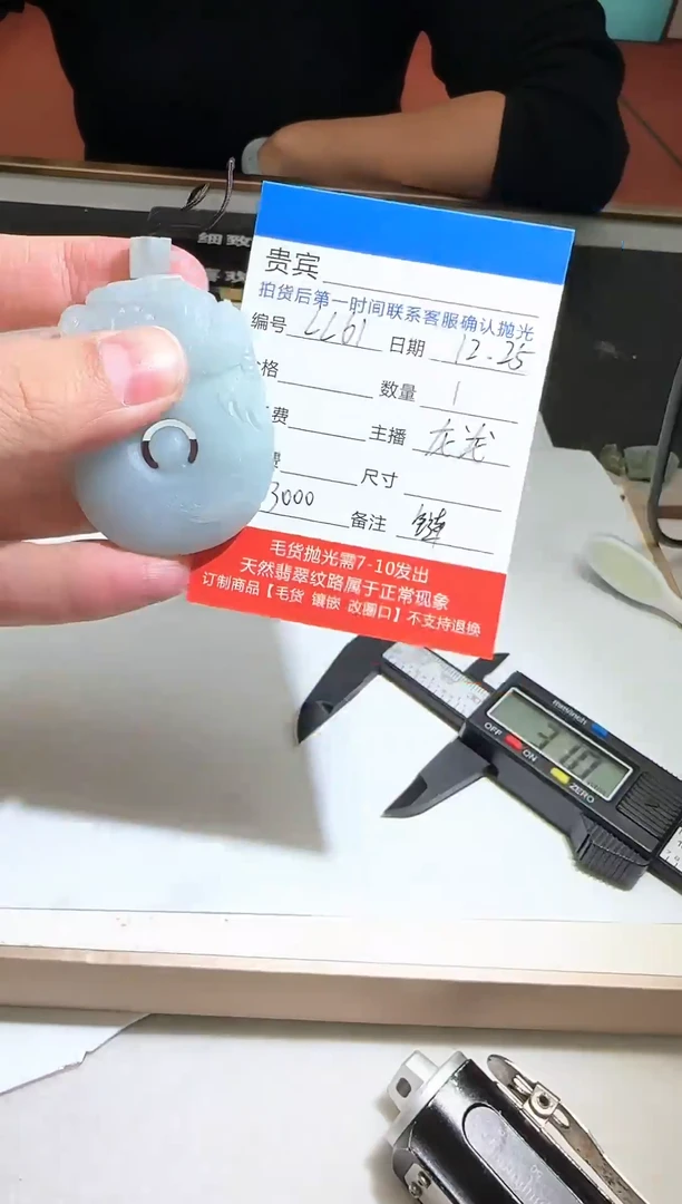 未镶嵌定制翡翠LL61翡翠吊坠赠珠链-多样性发其一