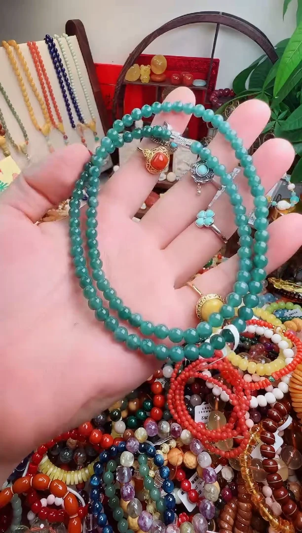 未镶嵌手链翡翠简*丹  一物一件）006079