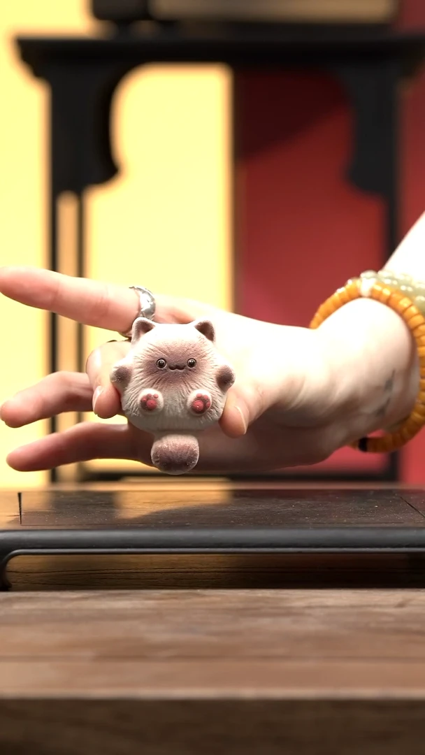 茶壶紫砂茶宠-逻罗猫