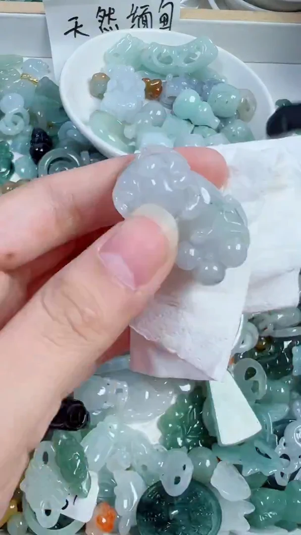 散珠翡翠43号链接，A货翡翠