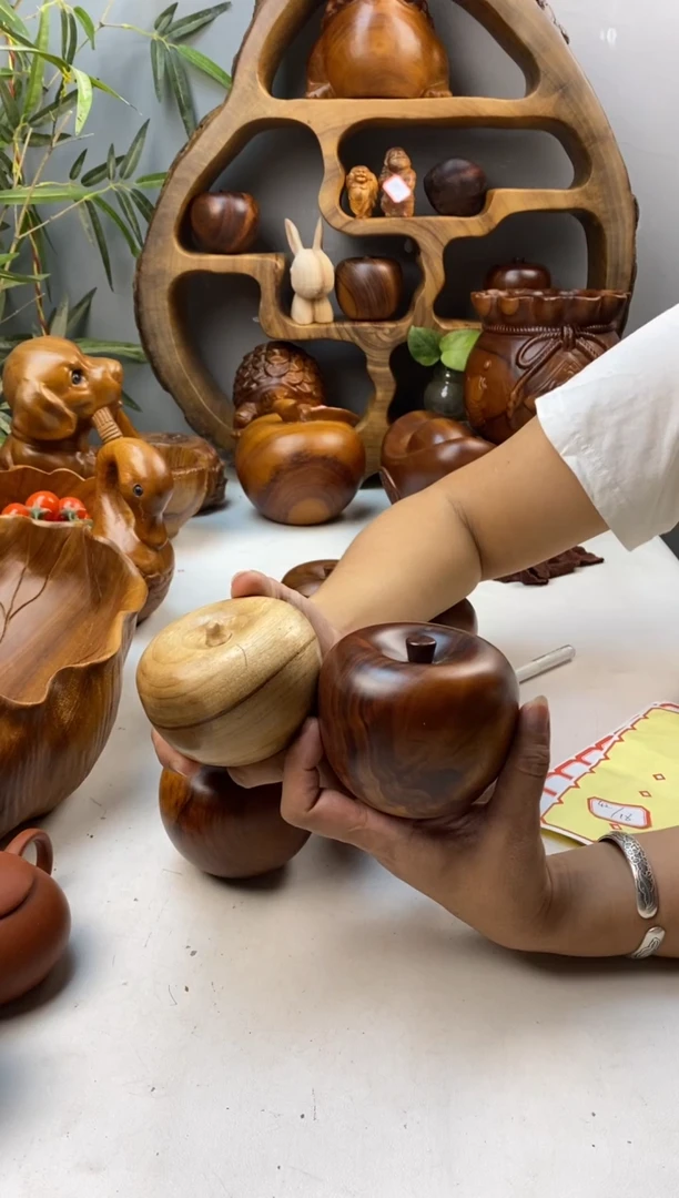 香樟木A45小苹果摆件/尺寸