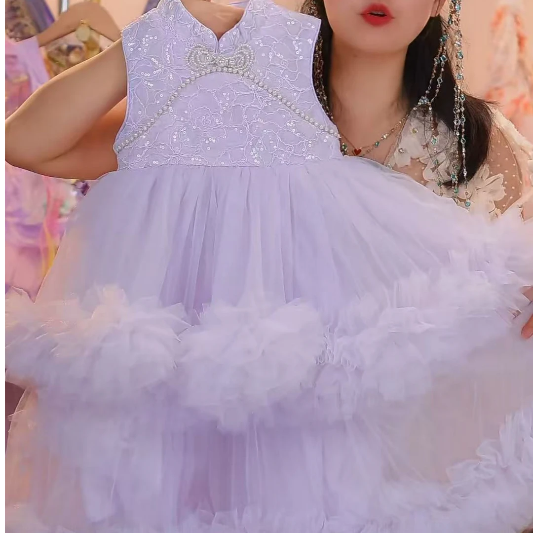 夏季【紫色梦境】【突突-小礼服】洋气公主裙春款女童连衣裙