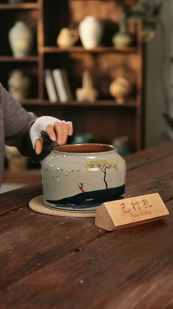 摆件17-236高15口14误差2已打孔瑕疵孤品