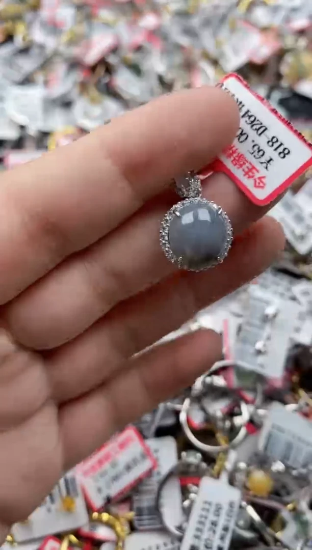 【闪购商品】翡翠戒指银S925镶嵌66666---1