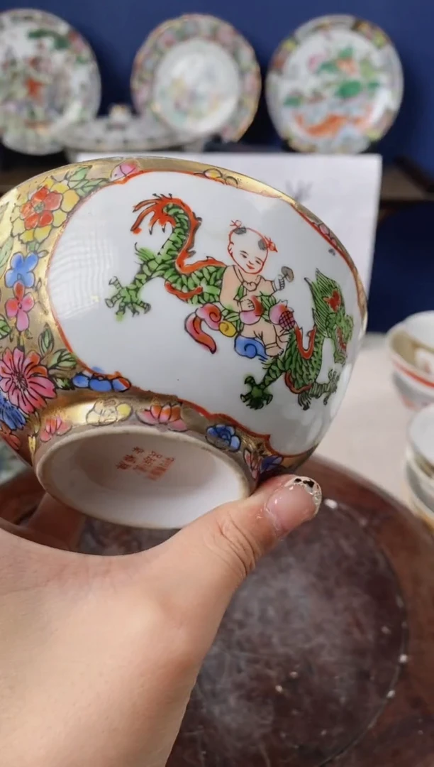 瓷片微瑕景德镇窑厂瓷摆件单件