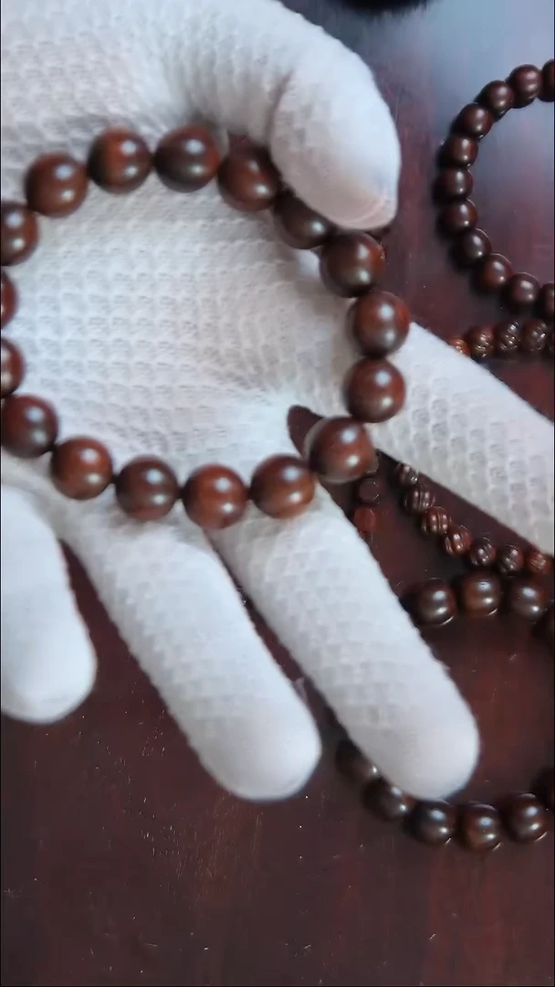 檀香紫檀（小叶紫檀）小叶紫檀圆珠1.2