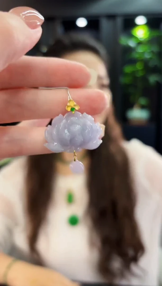 吊坠(不含链)18K金镶嵌翡翠 缅料A货/支持复检/一件