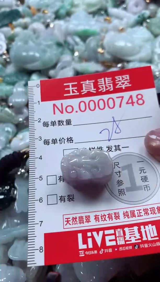 吊坠(不含链)未镶嵌翡翠0748