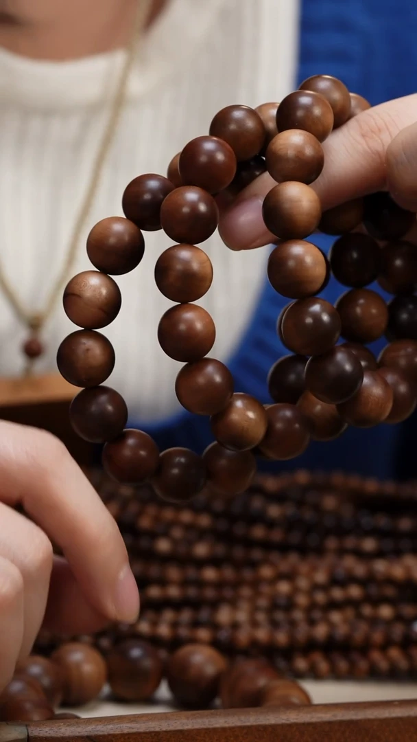 檀香木手串/手链老山檀香1.5圆珠多样式发其一供奉料瑕疵沉水