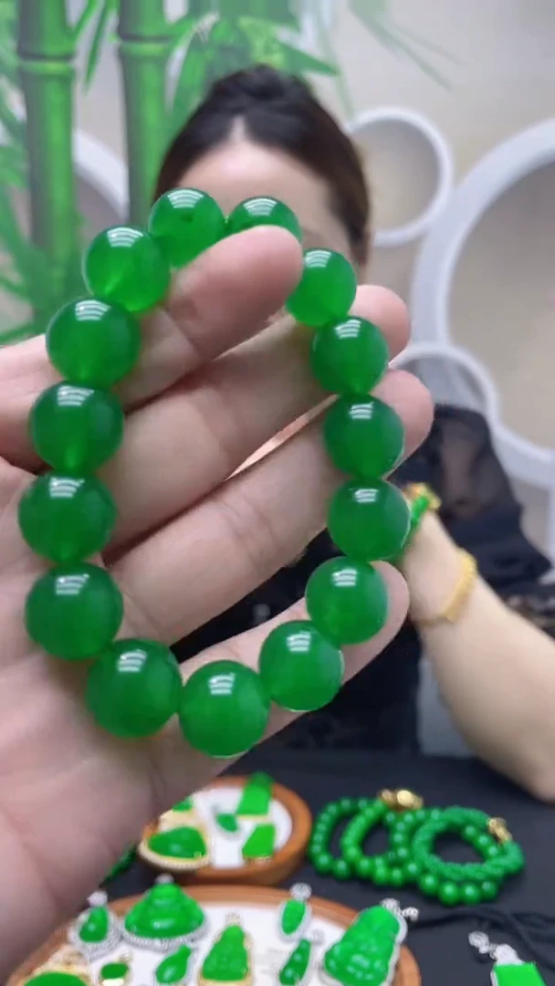 14K金镶嵌手链翡翠C14
