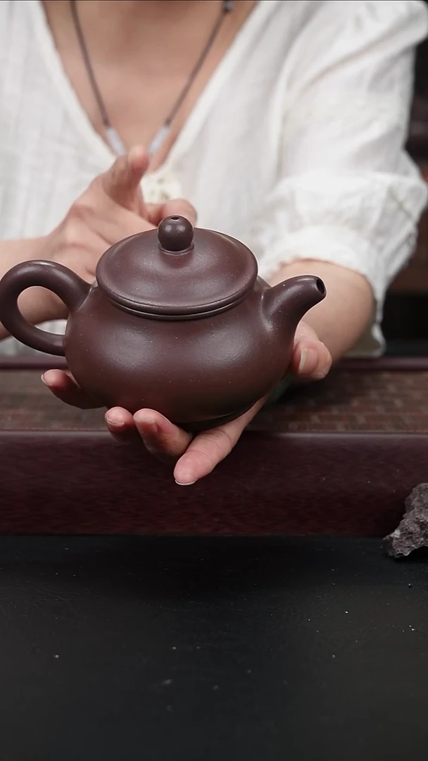 茶壶紫砂fb 紫泥潘壶260CC