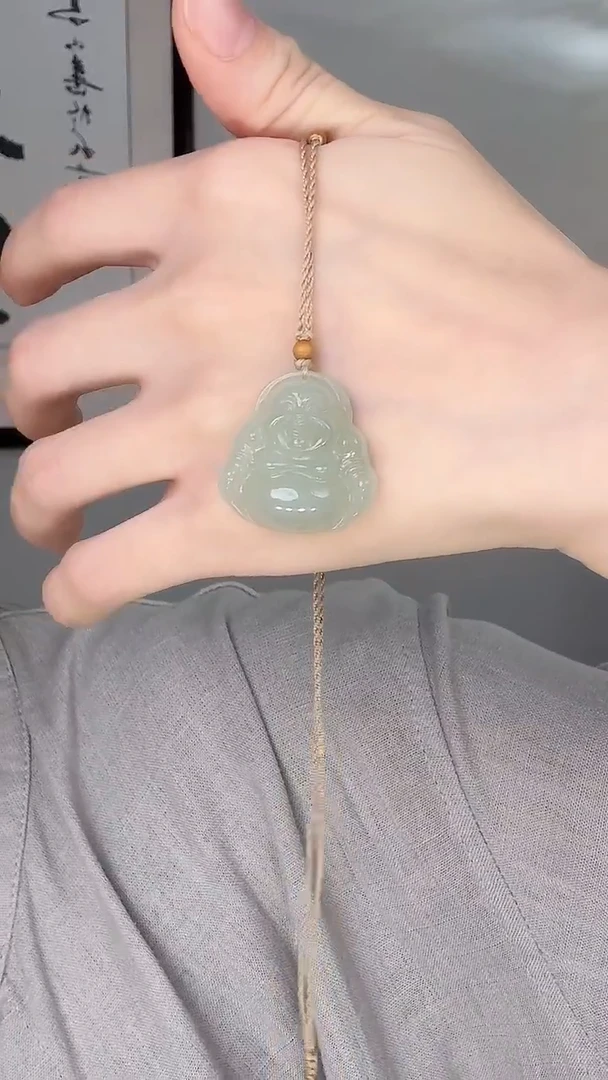 颈饰未镶嵌和田玉佛30mm