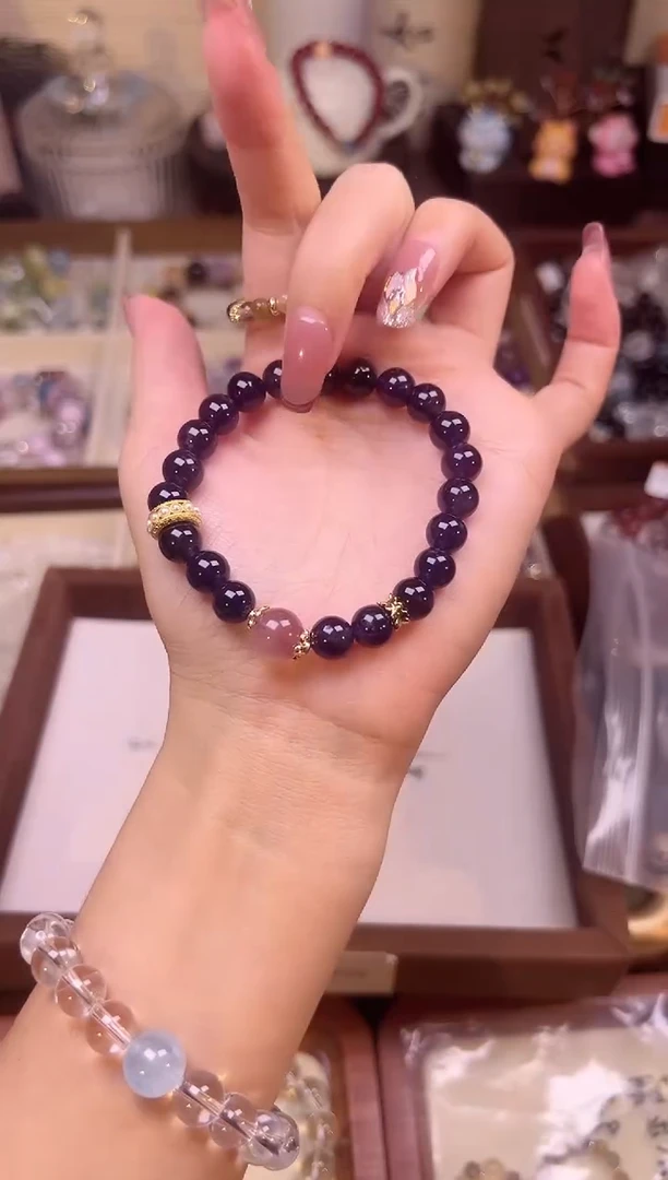 未镶嵌手串水晶紫水晶草莓晶