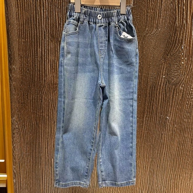 达巴2025春秋新款中大童休闲帅气牛仔裤