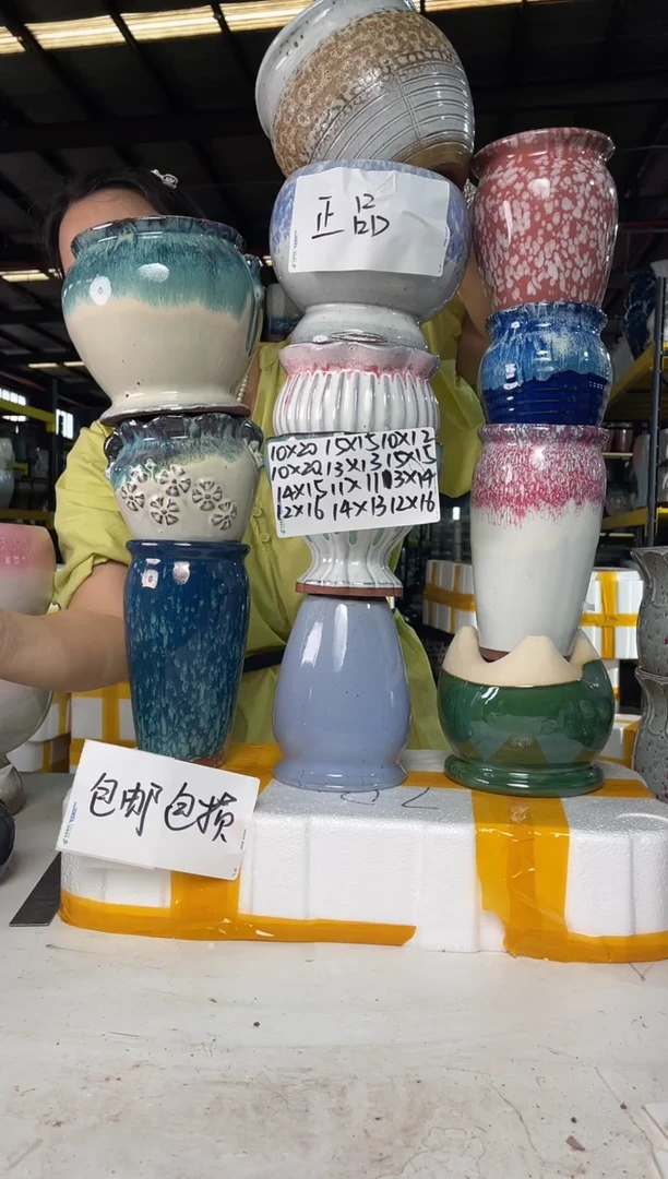 宜兴紫砂粗陶花盆