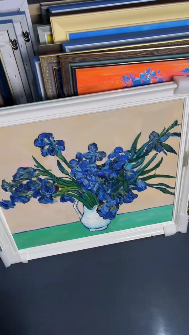 【闪购商品】油画76号50*60 鸢尾花-手绘油画