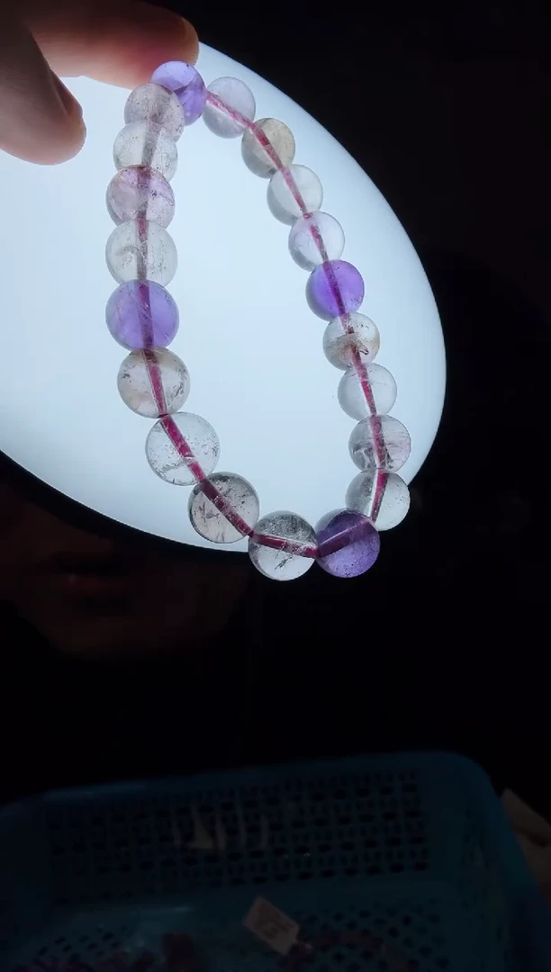 未镶嵌手链水晶晶0474 约9mm