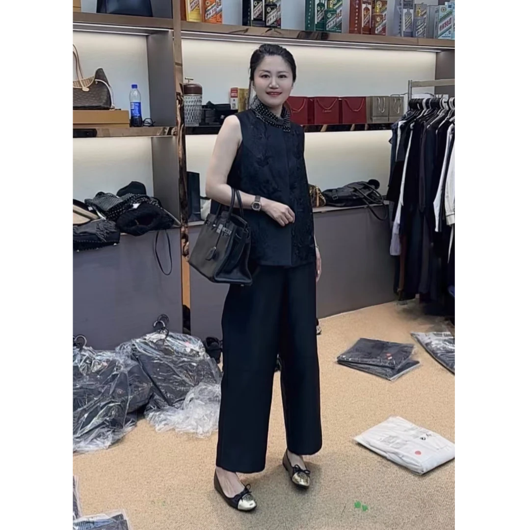 【GELINA】2024年新款“显瘦神裤”松紧腰百搭镰刀裤1042