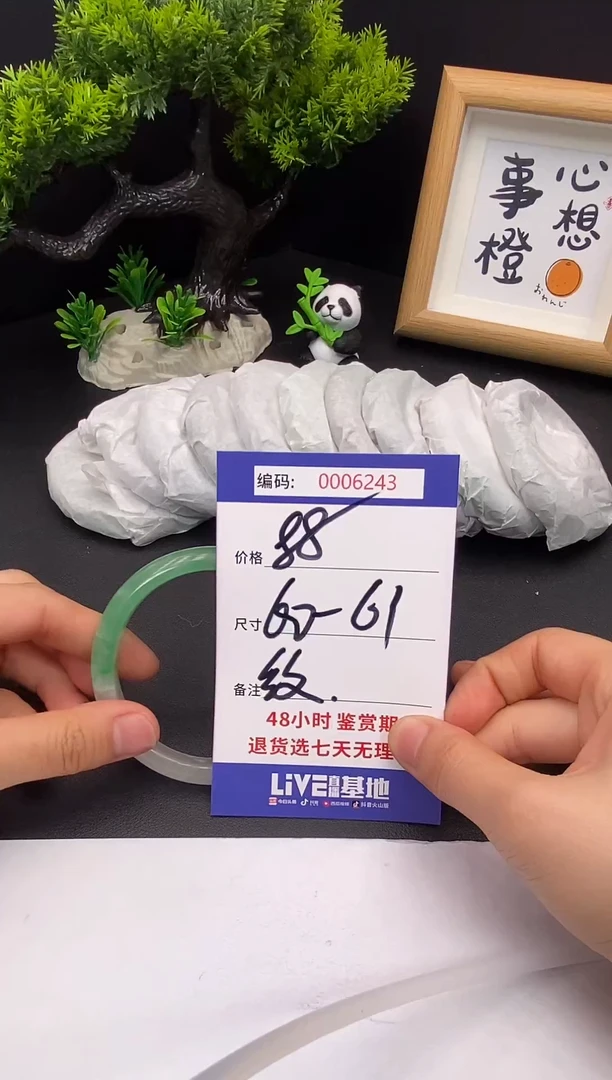 未镶嵌手镯翡翠0006243