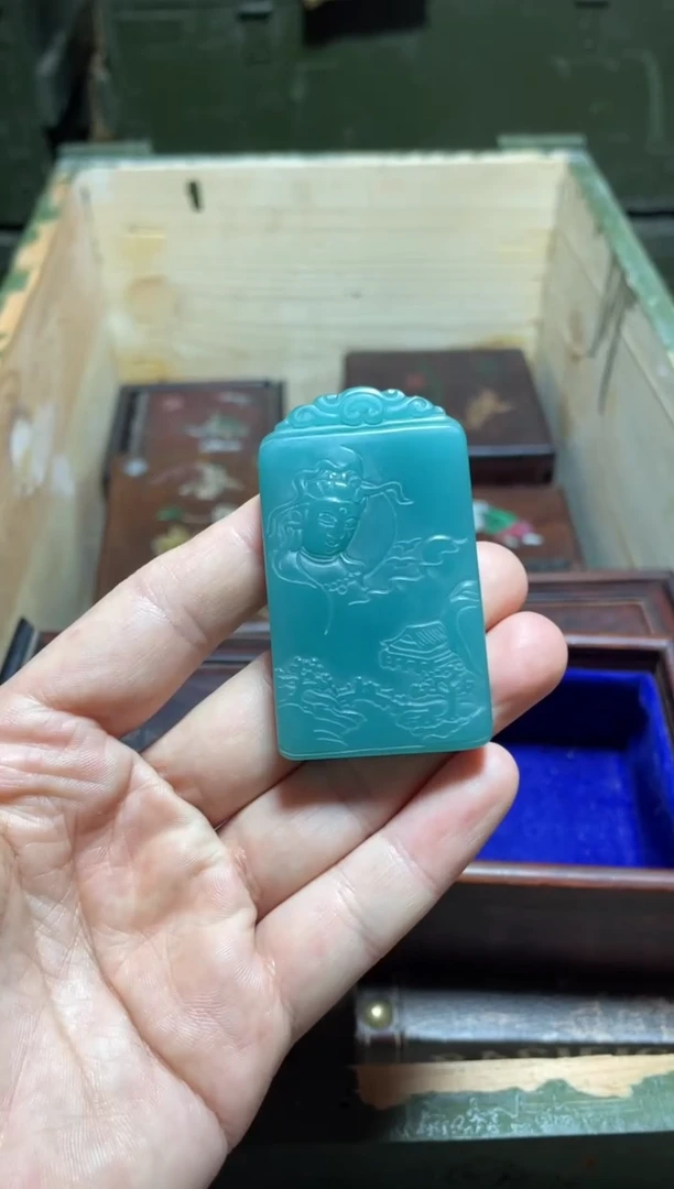 【闪购商品】蓝双面工 观音1件