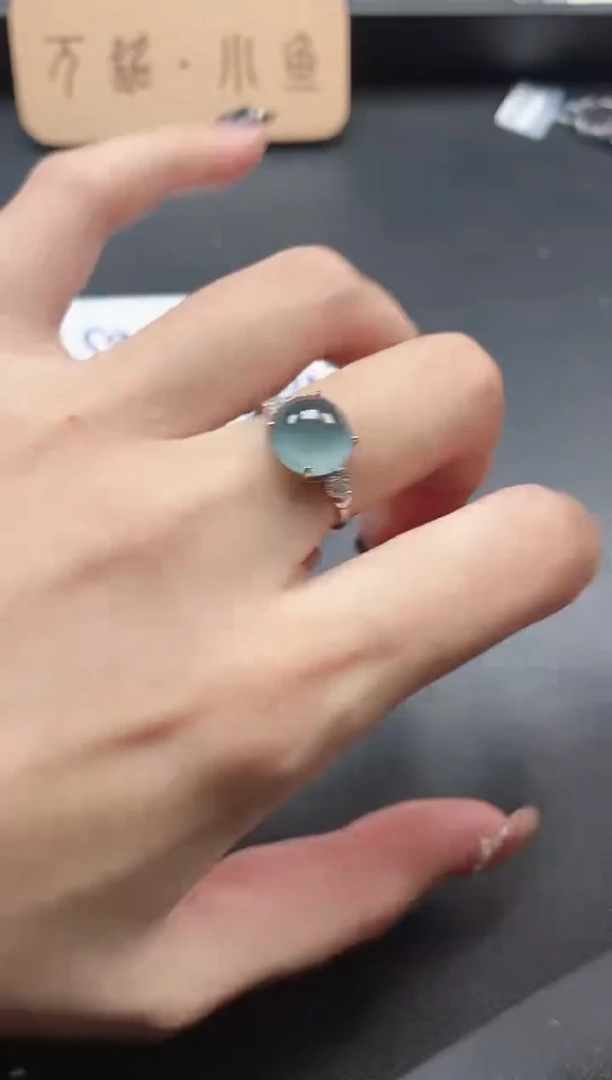 银S925镶嵌戒指翡翠5151