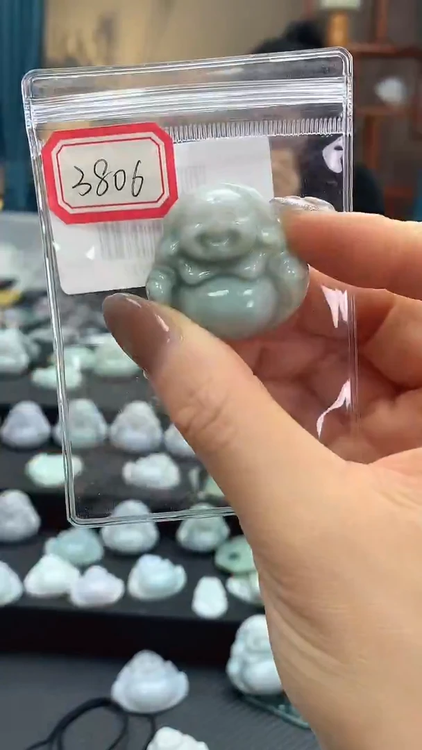颈饰未镶嵌翡翠佛公3806