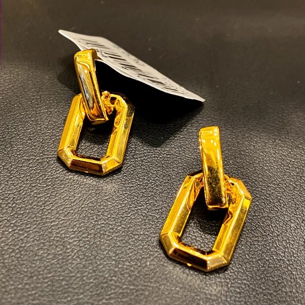 （2号货）放心黄金店 足金999耳环4.62克【货号70】