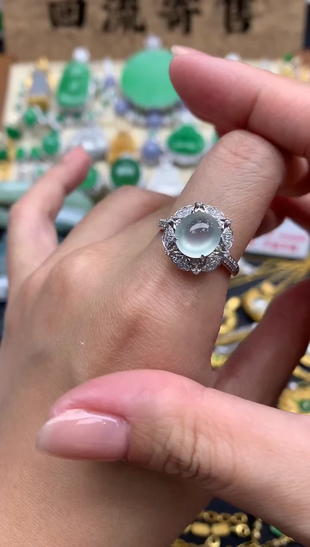 【闪购商品】翡翠戒指18K金镶嵌402-中国好珍宝