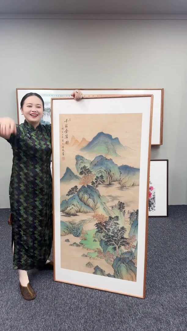 国画山水155*76手绘作品