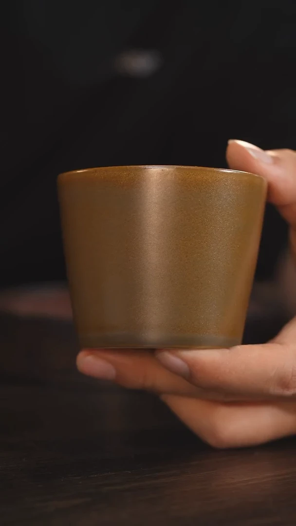 【闪购商品】杯5柴房陶瓷丨茶叶末大可乐杯