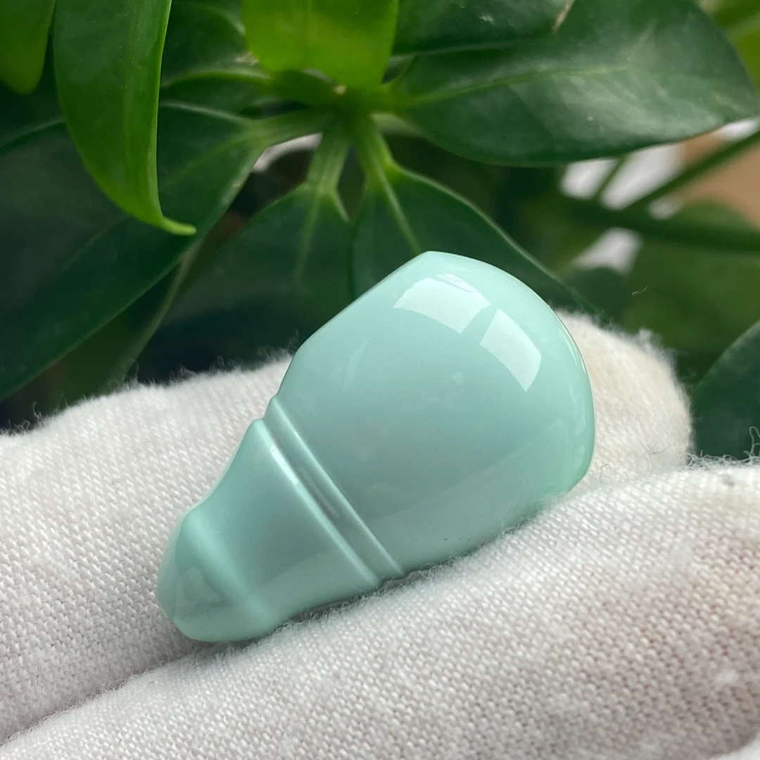 原矿绿松石高瓷极洁净15M三通